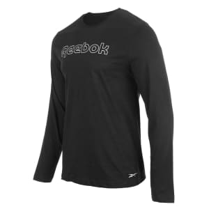 Reebok Men's Lounge Graphic Long Sleeve Crew T-Shirt: 2 for $23