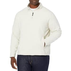 Amazon Essentials Men's Quarter-Zip Polar Fleece Jacket for $8