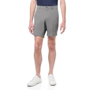 Perry Ellis Men's Solid Tech Shorts with Four Pockets, Regular Fit, Stretch Fabric, for $29